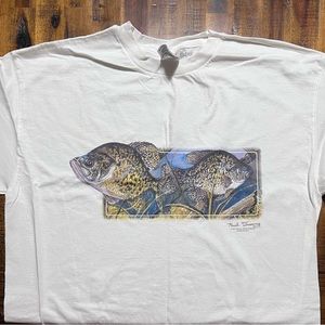 NEW Large T-Shirt with Crappies on the front